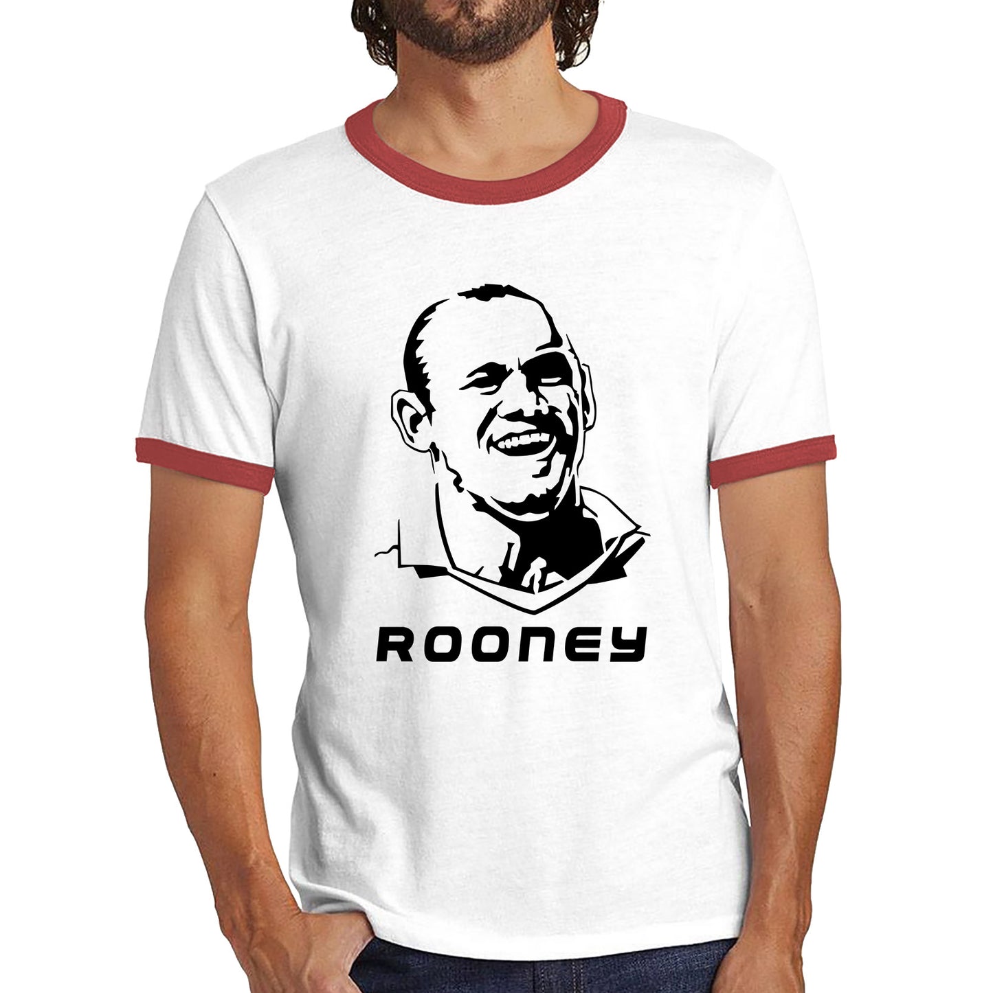 Football Former Player Retro Style Portrait Soccer Sports English Professional Football Manager Ringer T Shirt