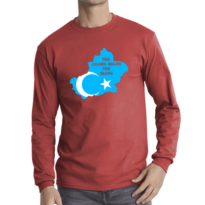 Free Uyghurs Muslims Free Xinjiang Freedom For Uyghurs Turkestan T Shirt