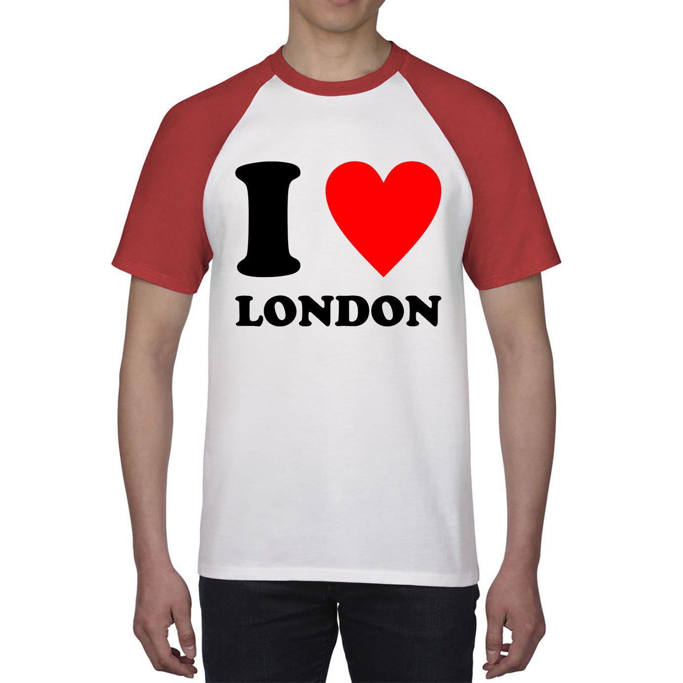 I Love London Capital of England Country Love Souvenir Great Britain Baseball T Shirt