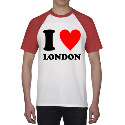 I Love London Capital of England Country Love Souvenir Great Britain Baseball T Shirt