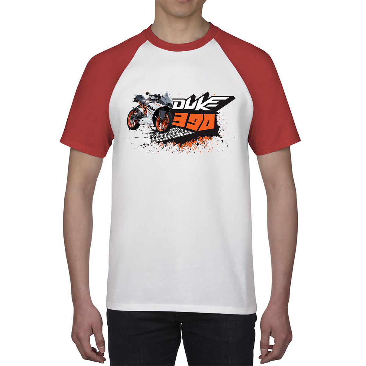 KTM Duke 390 Sports Bike Motorcycle The Corner Rocket Street Racing Bike KTM Lovers Street Rider Motorbike Lover Baseball T Shirt