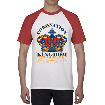 Coronation Kingdom King Charles III 6th May 2023 Royal Crown CR III His Majesty Union Jack Baseball T Shirt