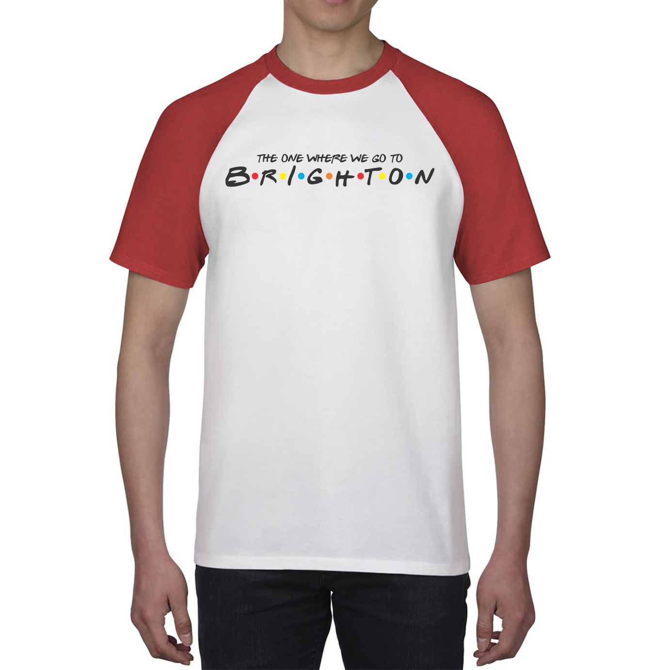 The One Where We Go To Brighton Inspired By Friends Spoof City In England Baseball T Shirt