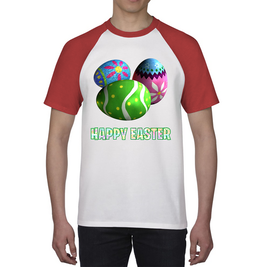 Happy Easter Bunny Colorful Egg Easter Bunny Egg Happy Easter Day Baseball T Shirt