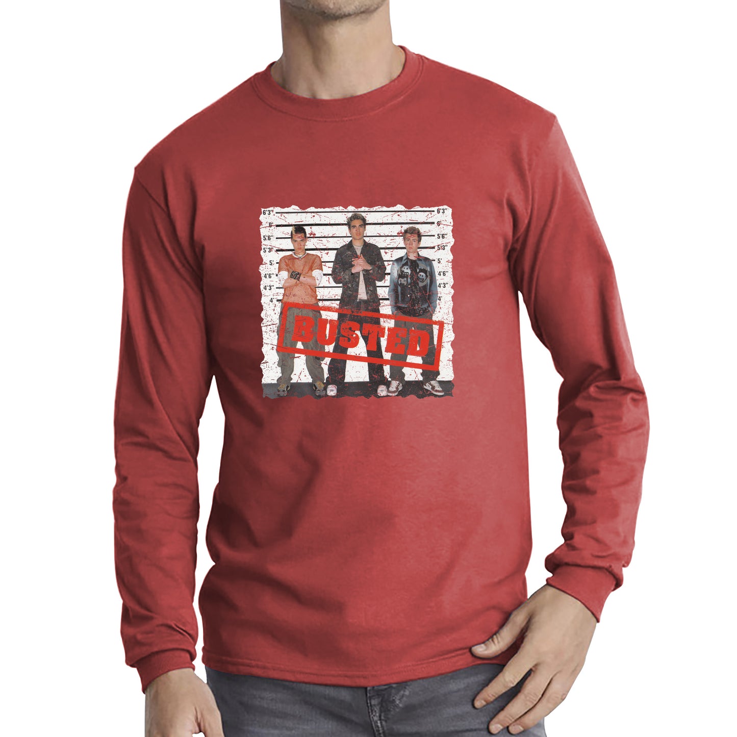 Busted Debut Studio Album By Busted Busted English Pop Punk Band Busted 20th Anniversary Long Sleeve T Shirt