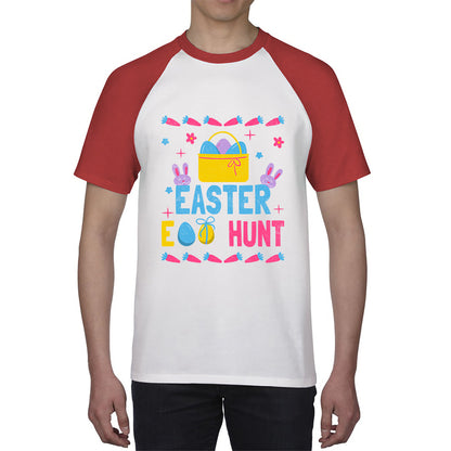 Easter Egg Hunt Hunting Squad Religious Christian Easter Egg Hunt Season Hunting Crew Egg Bucket Easter Bunny Baseball T Shirt