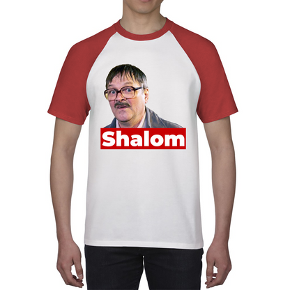 Shalom Jackie Friday Night Dinner Funny Gift Retro Baseball T Shirt