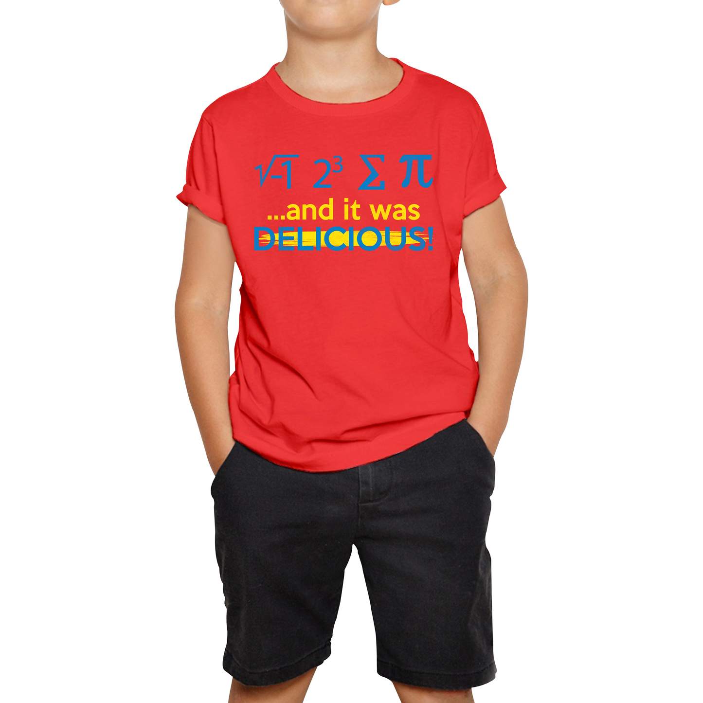 I 8 Sum Pi And It Was Delicious Funny Math geek Algebra Mathematics Humour Kids Tee