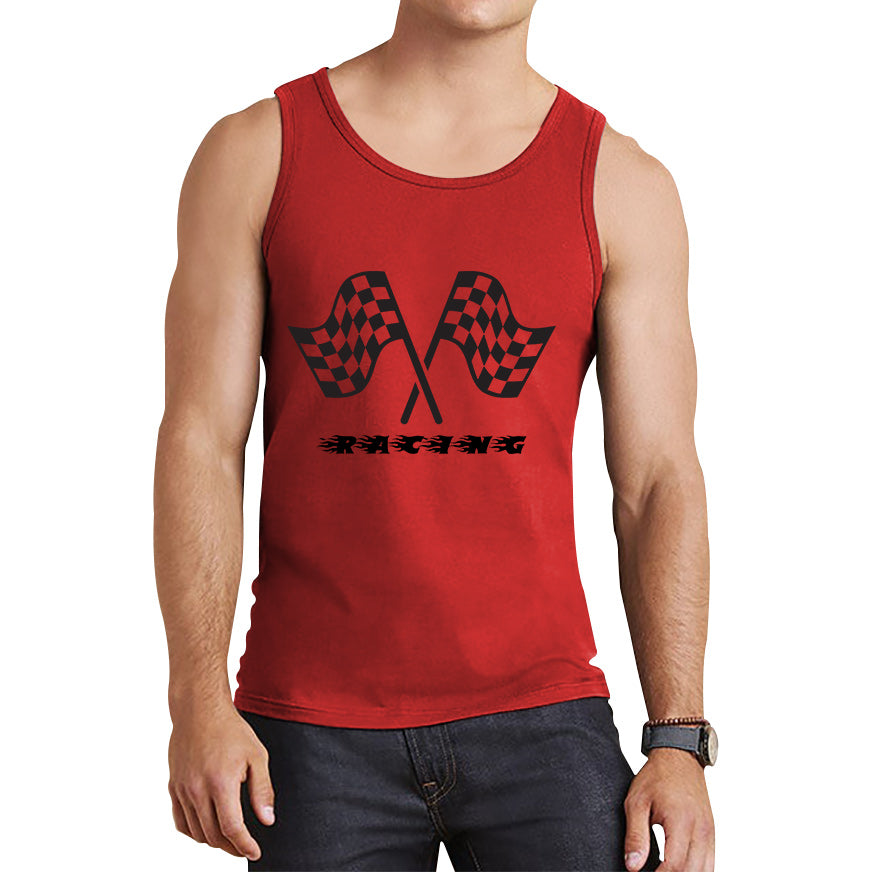 Racing Checkered Flag Tank Top