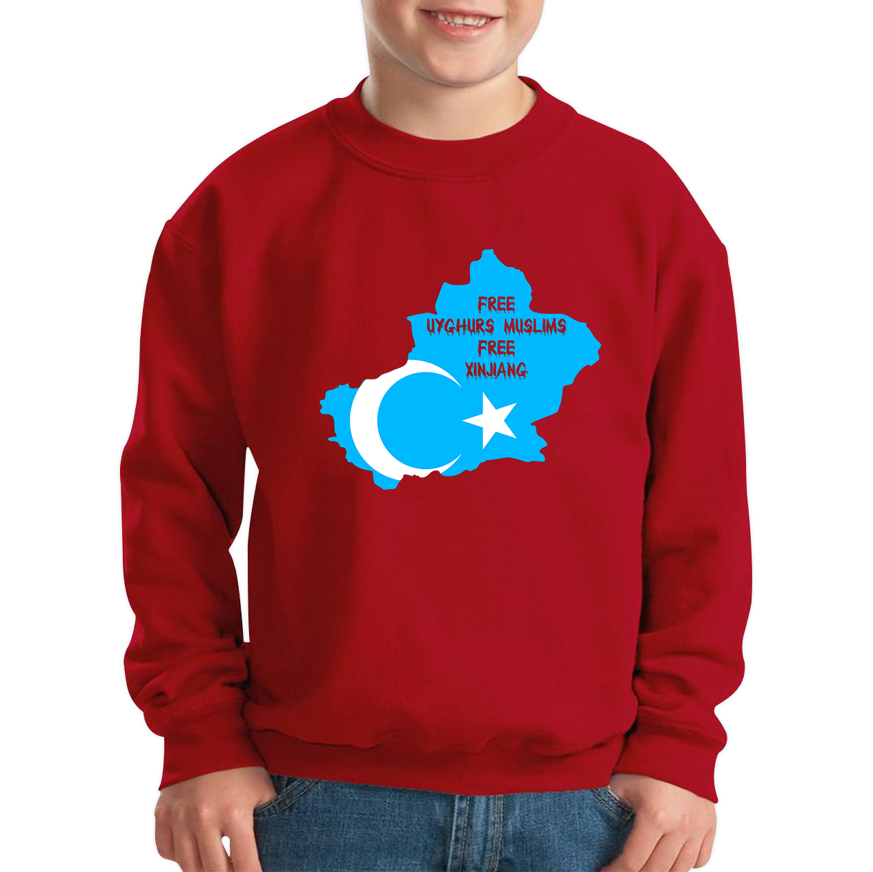 Free Uyghurs Muslims Free Xinjiang Freedom For Uyghurs Turkestan Jumper