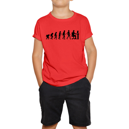 Evolution Of Computer Funny Human Evolution Programmer Coding Kids Tee