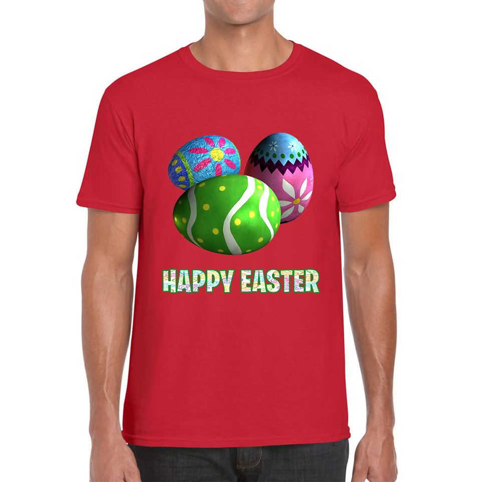 Happy Easter Bunny Colorful Egg Easter Bunny Egg Happy Easter Day Mens Tee Top