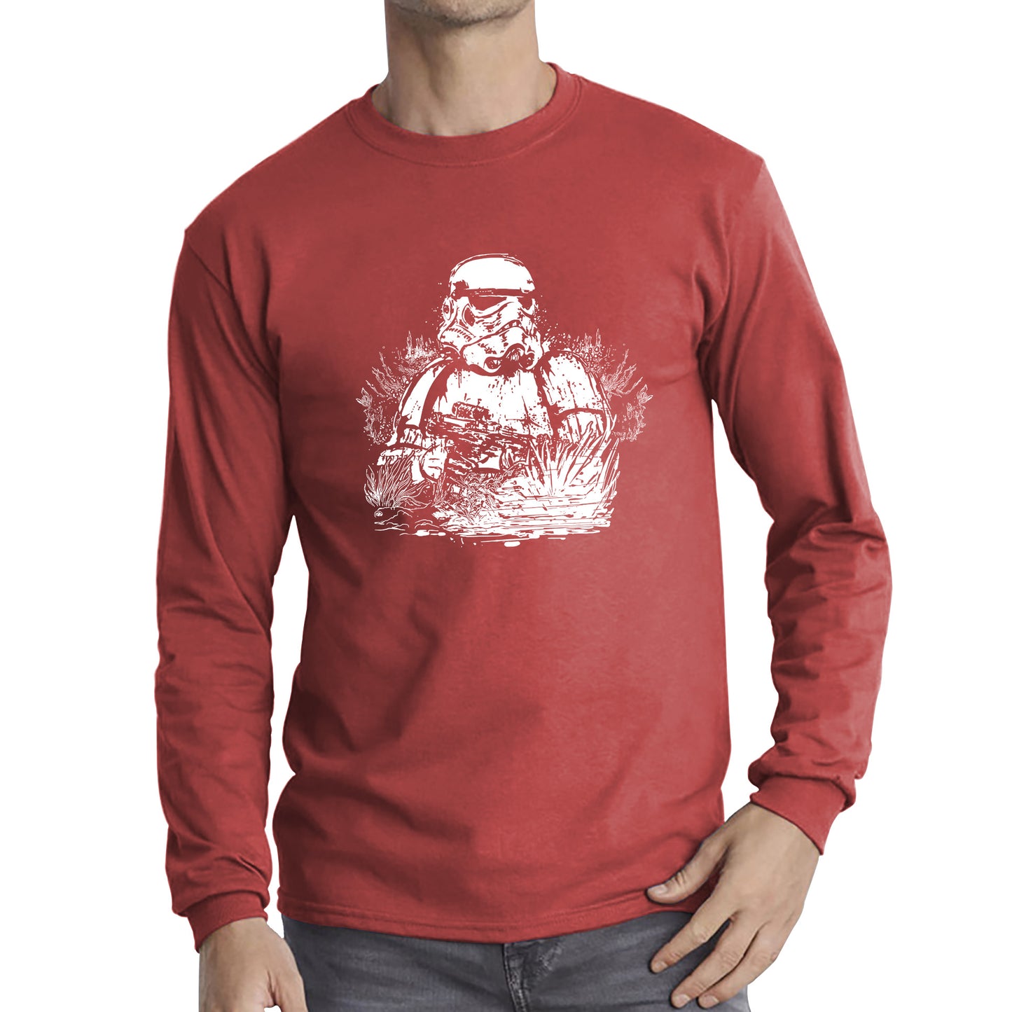 Storm Pooper Under The Sea The Force is Strong With This One Fighter Movie Series Long Sleeve T Shirt