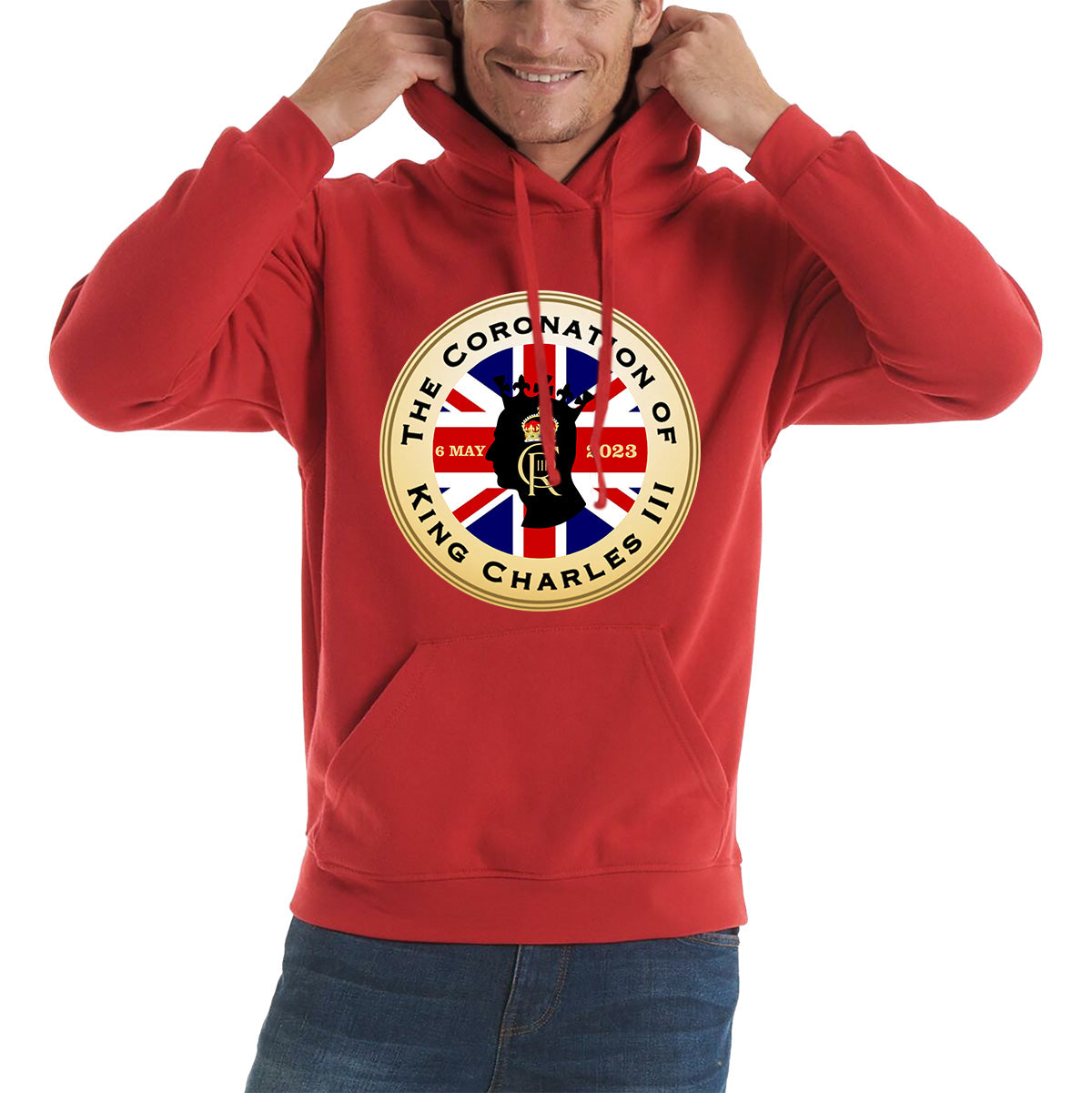 The Coronation Of King Charles III 6th May 2023 CR III Royal Crown United Kingdom Flag Unisex Hoodie