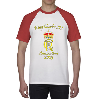 King Charles III Coronation 2023 Royal Crown Royal Cypher God Save The King Union Jack Baseball T Shirt