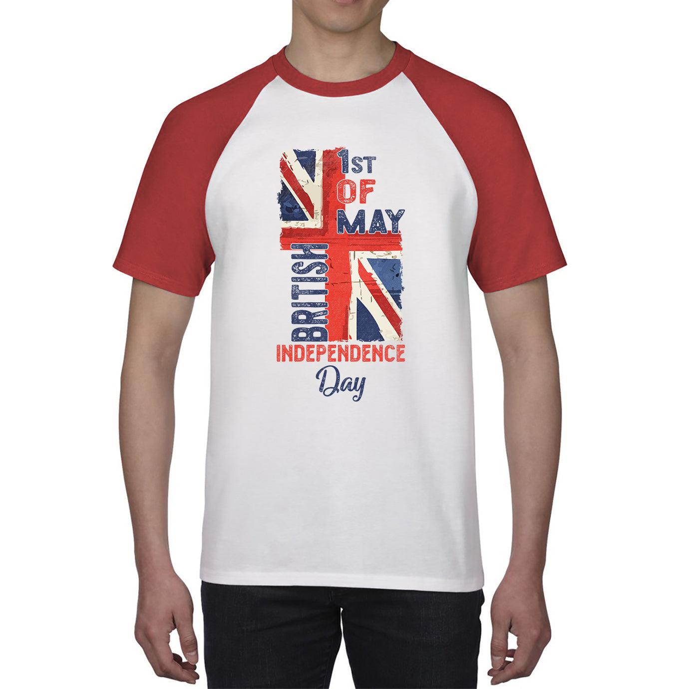 British Independence Day 1st Of May National Day UK Flag Great Britain Lest We Forget Veterans Union Jack Baseball T Shirt