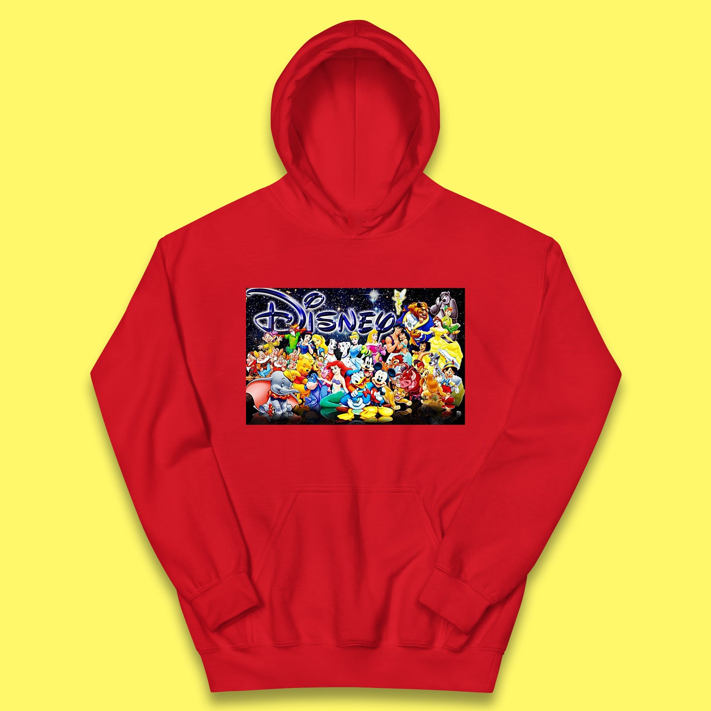 All Disney Fictional Characters Poster Disney Family Animated Cartoons Movies Characters Disney World Kids Hoodie