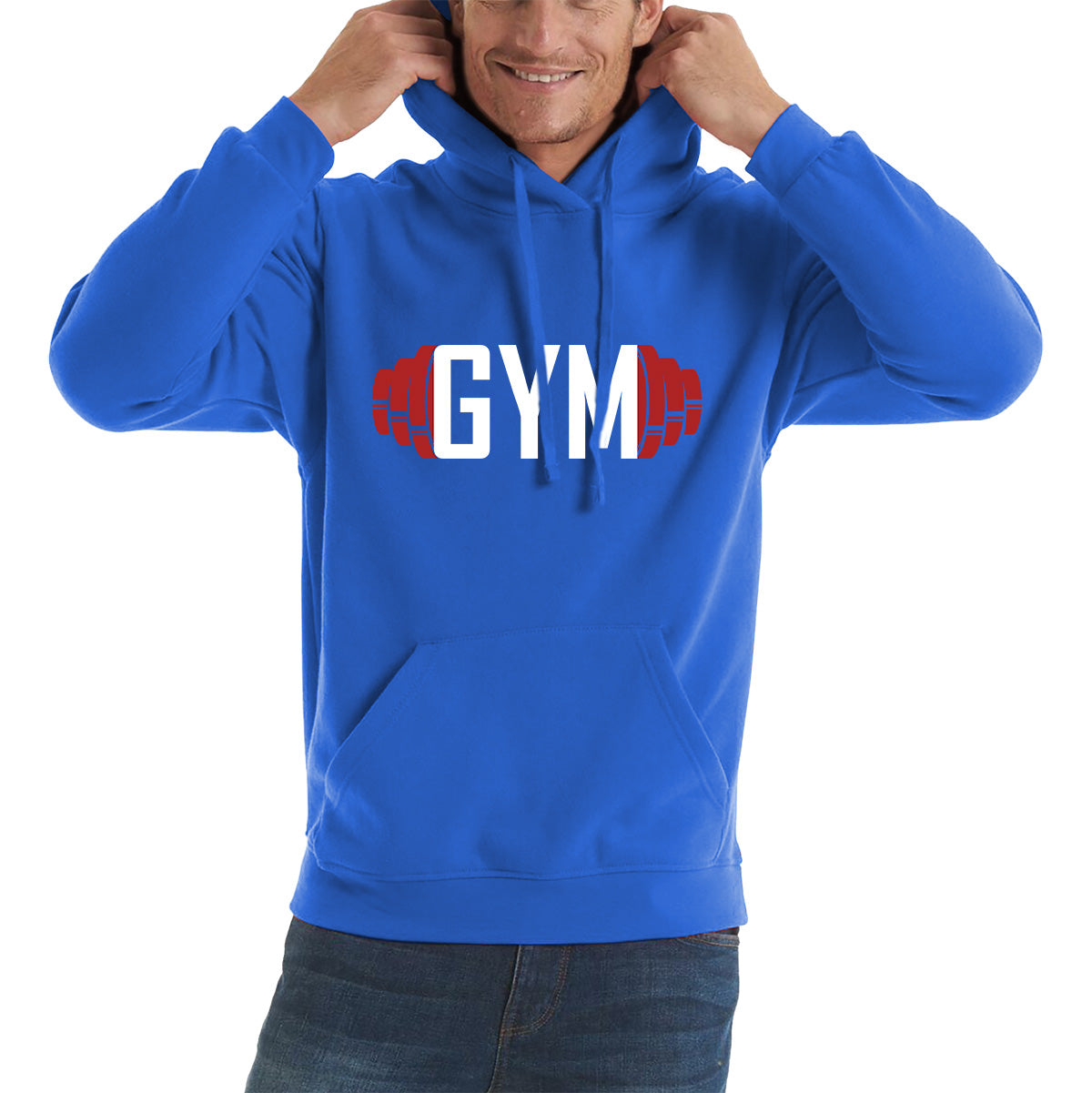 Gym Dumbell Gym Workout Fitness Bodybuilding Weight Lifting Training Unisex Hoodie