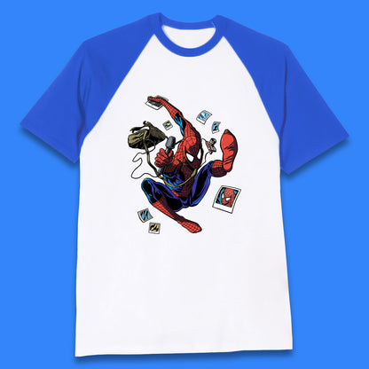 Spider-Man The Animated Series American Superhero Marvel Comics Action Adventure Science Fiction Baseball T Shirt