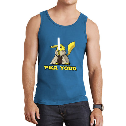 Pika Yoda Pikachu As Master Yoda Jedi Pokémon Star Wars Parody Jedi Pika Star Wars Day 46th Anniversary Tank Top