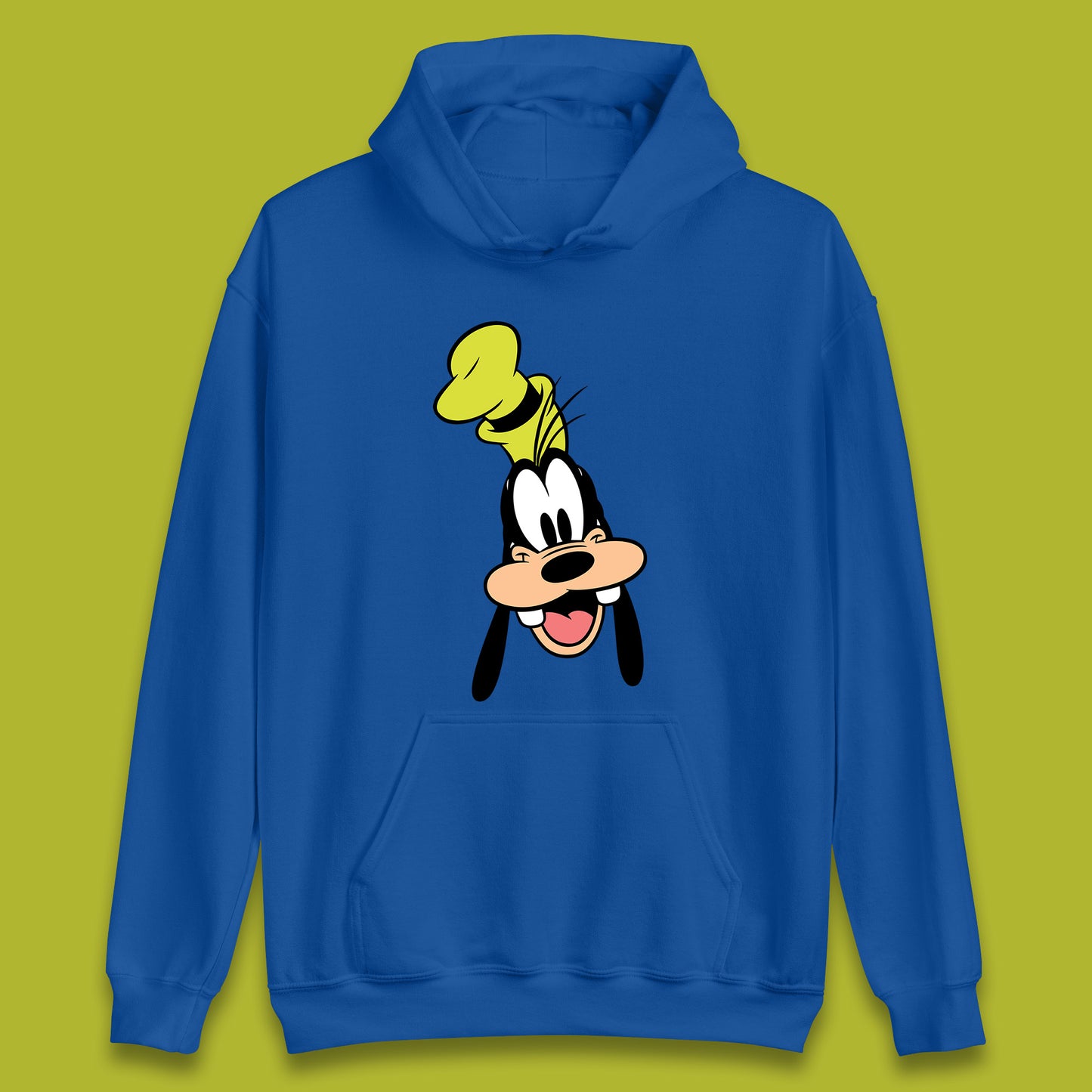 Disney Goofy Head Face Smiling Animated Cartoon Character Disney G.G. "Goofy" Goof Disney Vacation Disney World Trip Unisex Hoodie