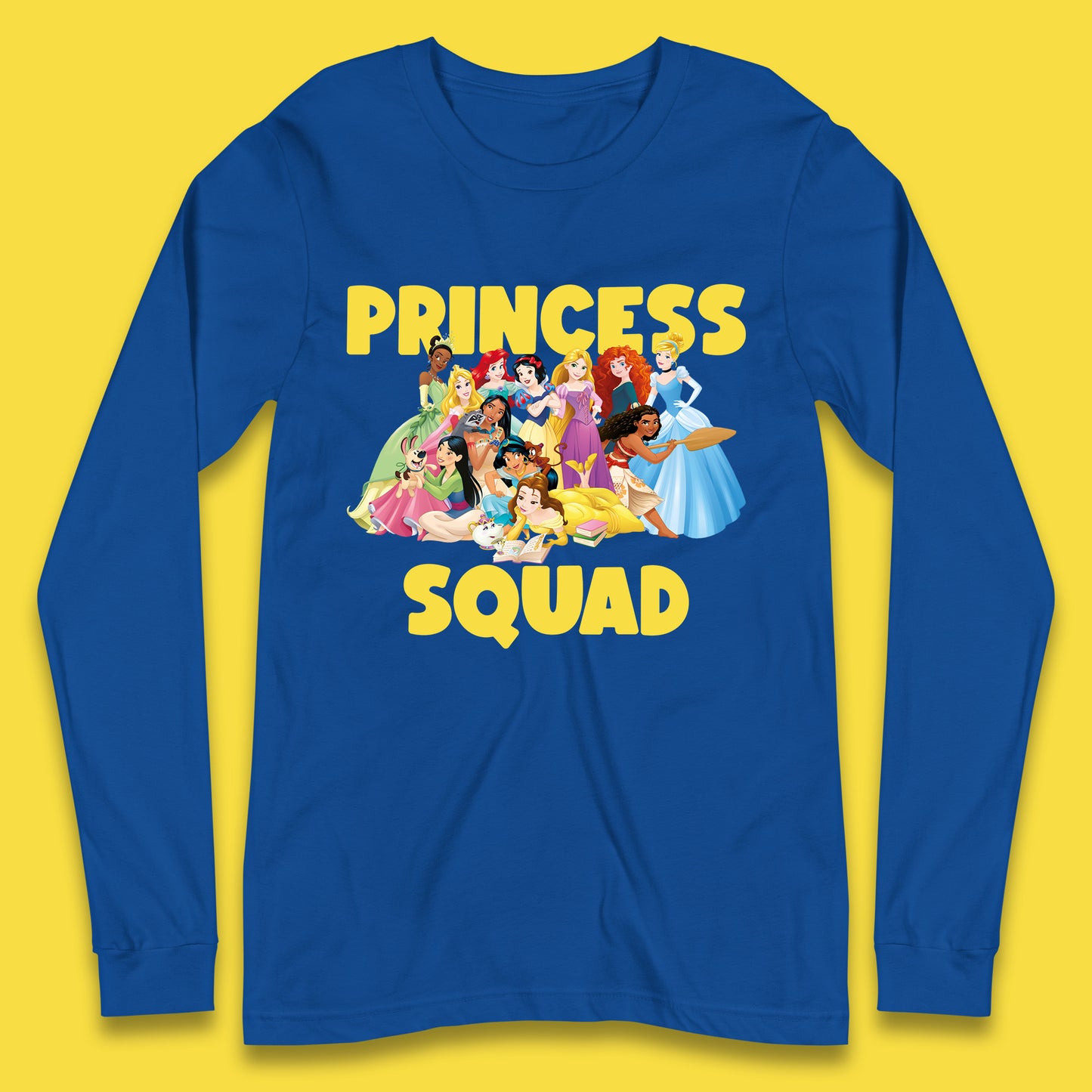 Disney Princess Squad Disney Snow White Cinderella Jasmine Disney Princess Group Disney Trip Disney World Long Sleeve T Shirt