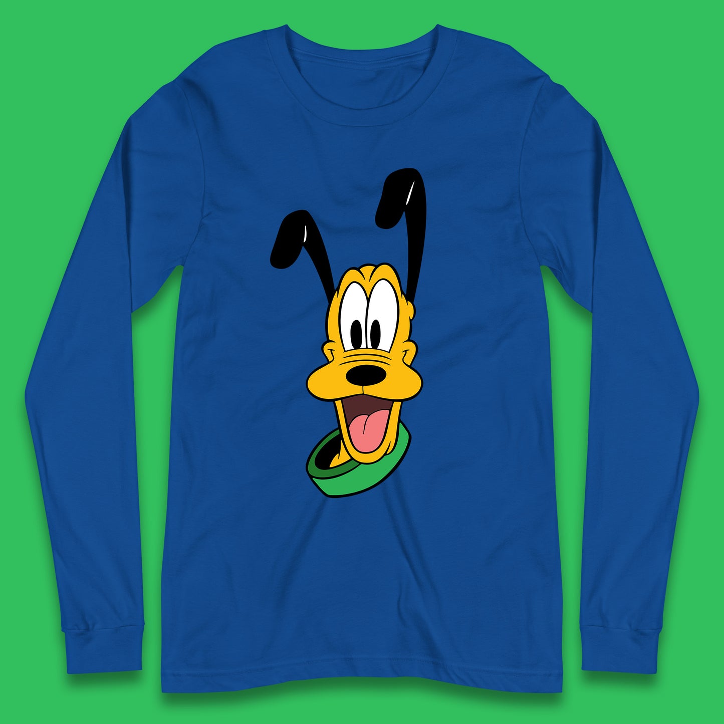 Disney Pluto Mickey Mouse's Pet Dog Cartoon Character Disney World Disneyland Trip Long Sleeve T Shirt