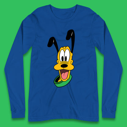 Disney Pluto Mickey Mouse's Pet Dog Cartoon Character Disney World Disneyland Trip Long Sleeve T Shirt