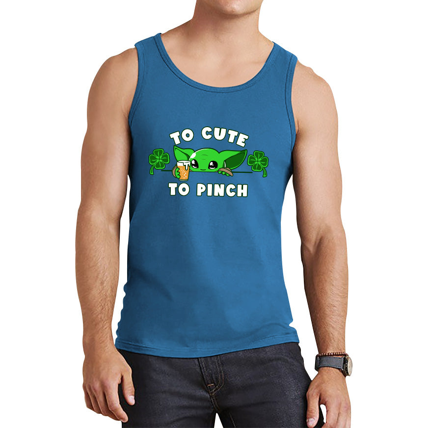 To Cute To Pinch Shamrock St Patrick's Day Green Irish Festival St Paddys Day Tank Top