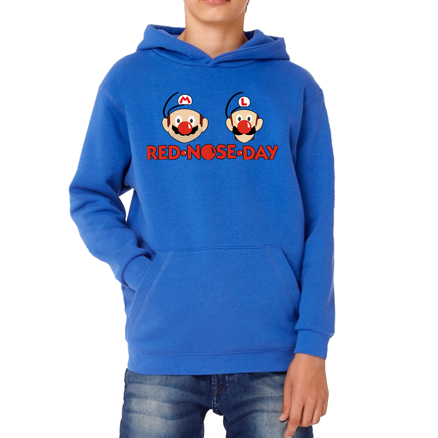 Super Mario Bros Red Nose Day Hoodie