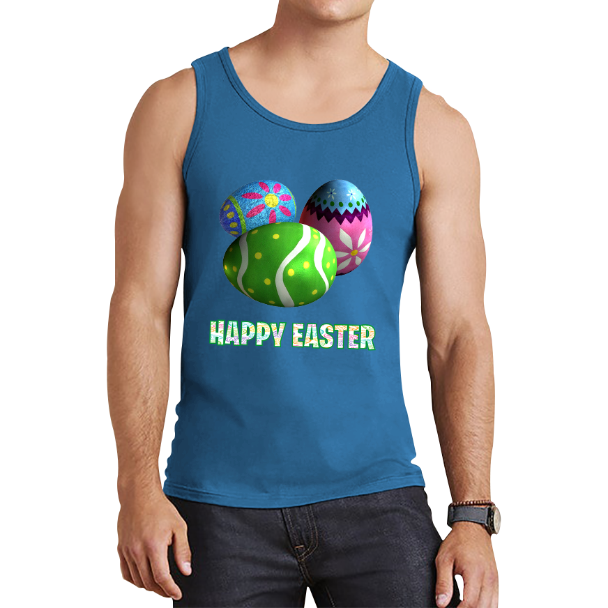 Happy Easter Bunny Colorful Egg Easter Bunny Egg Happy Easter Day Tank Top