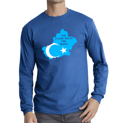 Free Uyghurs Muslims Free Xinjiang Freedom For Uyghurs Turkestan T Shirt