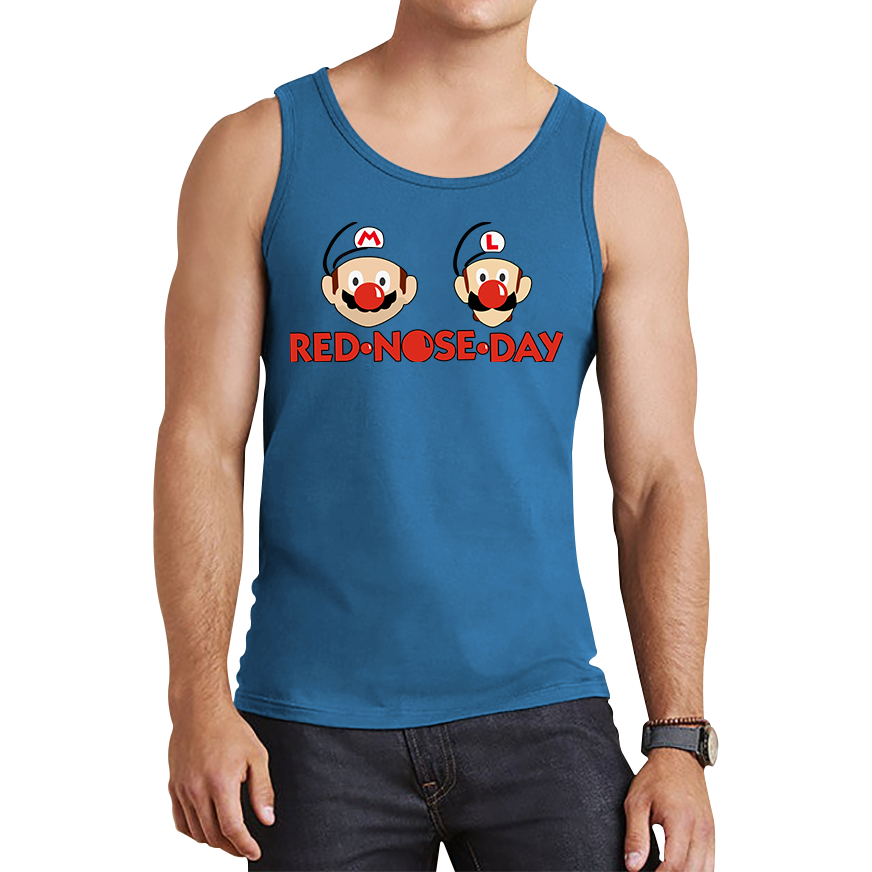 Super Mario Bros Red Nose Day Tank Top