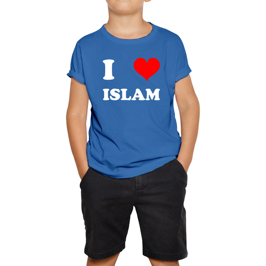 I Love Islam Spiritual Islamic Religious Muslim Religion Kids Tee