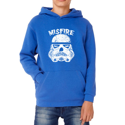 Misfire The Dark Side Made Me Do It Spoof Trooper Armor Helmet Movie Series Kids Hoodie