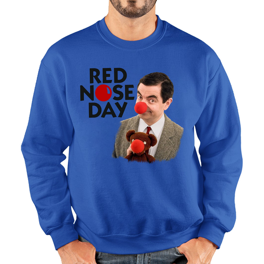 Red Nose Day Funny Mr Bean Sweatshirt