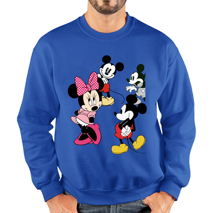 Disney Mickey & Minnie Mouse Disneyland Cartoon Characters Disney World Walt Disney Unisex Sweatshirt