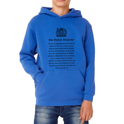 The Oath Of Allegiance British Armed Forces Day Anzac Day Lest We Forget Remembrance Day Veterans Day Kids Hoodie