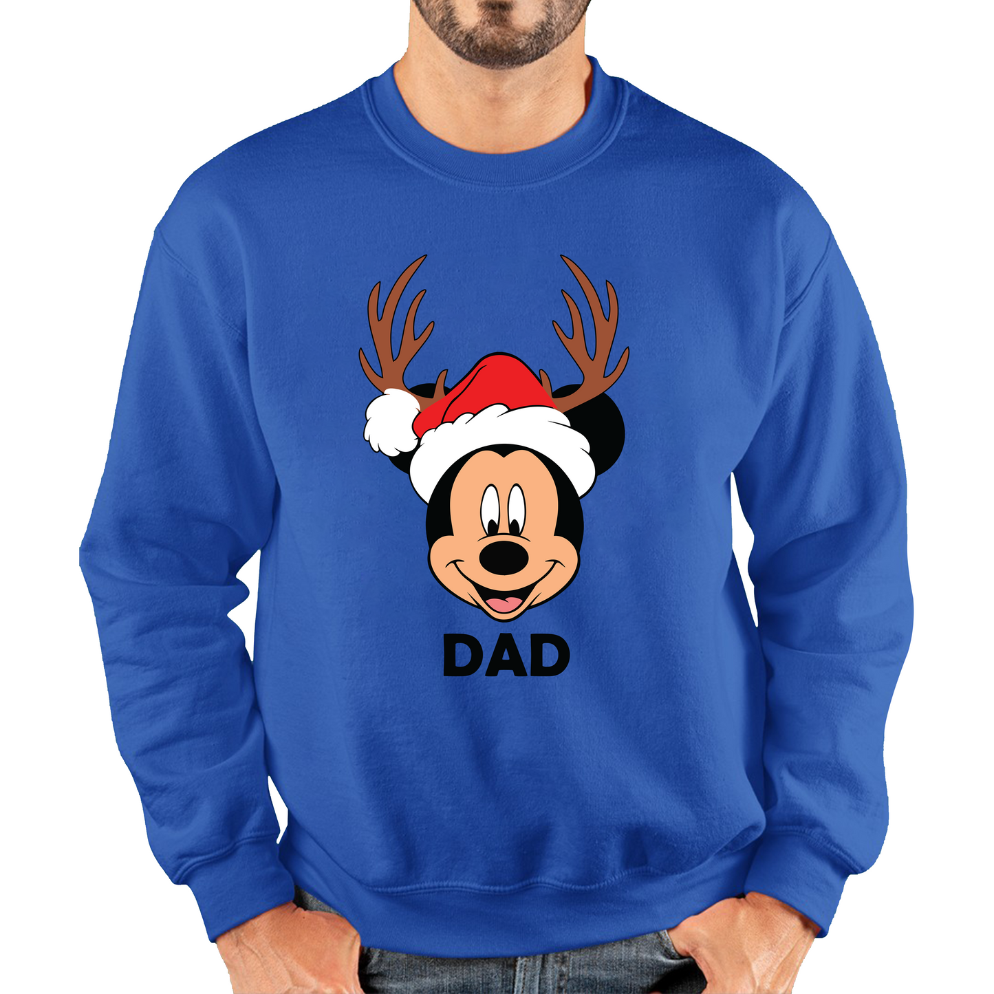 mickey mouse dad christmas sweatshirt