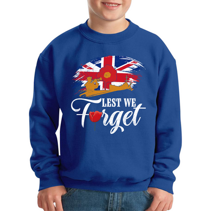 Poppy Flowers Lest We Forget Anzac Day British Veterans Jumper