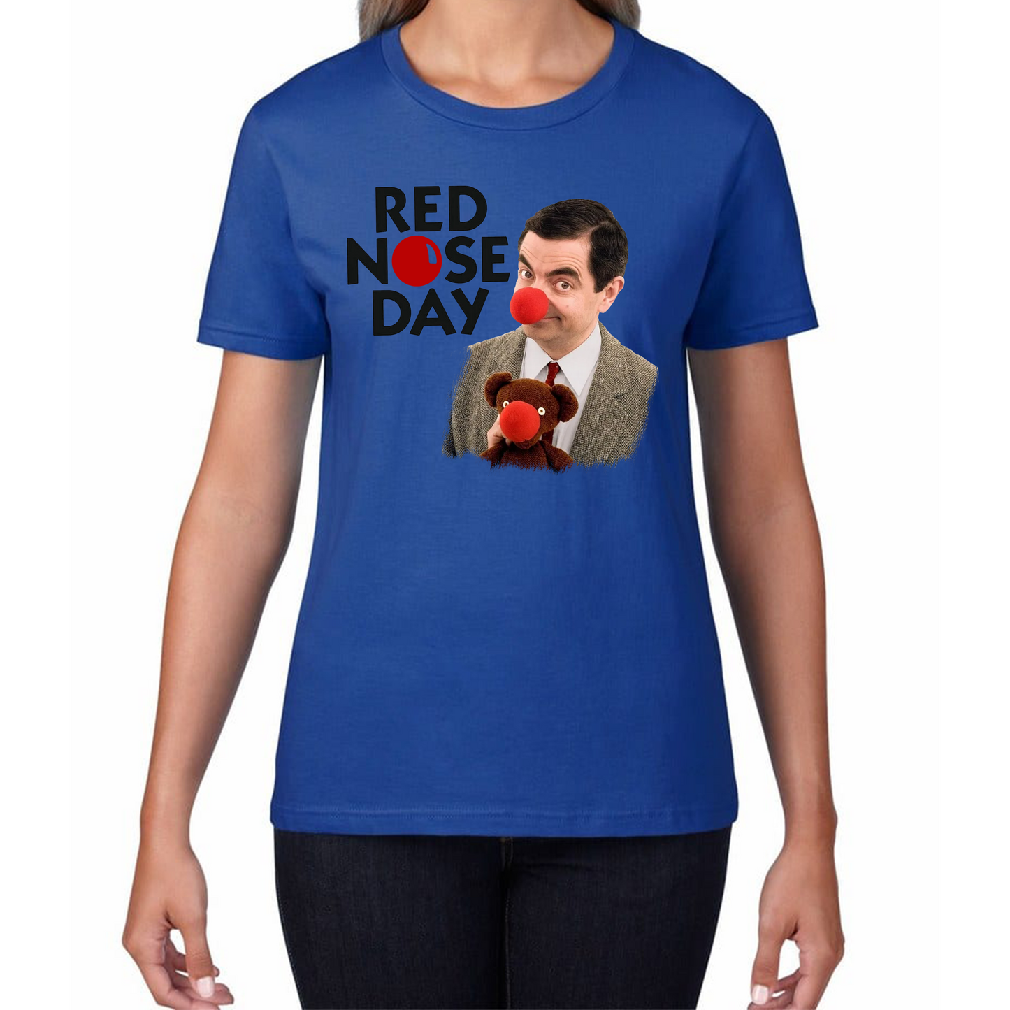 Red Nose Day Funny Mr Bean T Shirt