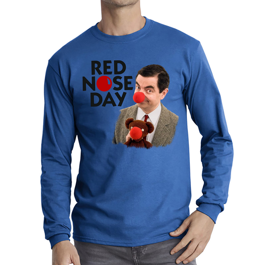 Red Nose Day Funny Mr Bean T Shirt