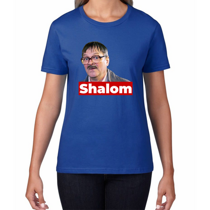 Shalom Jackie Friday Night Dinner Funny Gift Retro Womens Tee Top