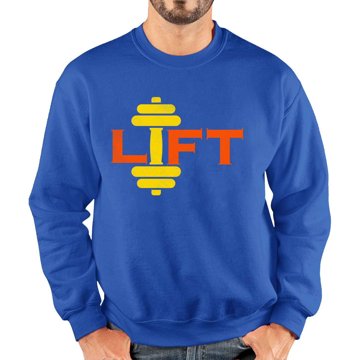 Weight Lifting Dumbells Gym Sweatshirt