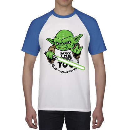 May The 4th Be With You Yoda Green Humanoid Alien Star Wars Day Disney Star Wars Yoda Star Wars 46th Anniversary Baseball T Shirt