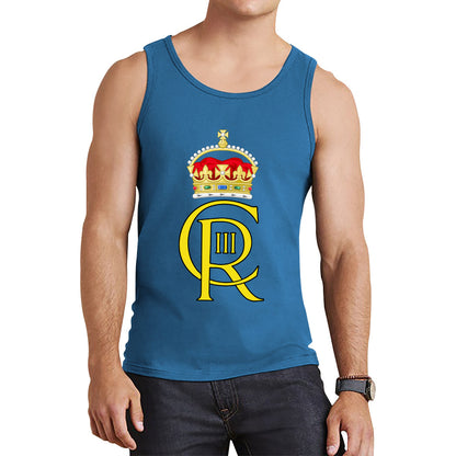 Royal Cypher King Charles III Coronation CR III Ruling Monarch Of Uk Royal Crown Great Britain Tank Top