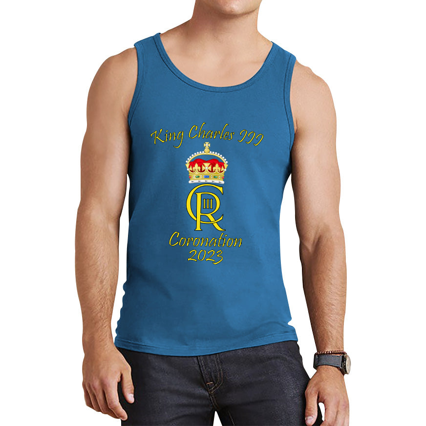 King Charles III Coronation 2023 Royal Crown Royal Cypher God Save The King Union Jack Tank Top