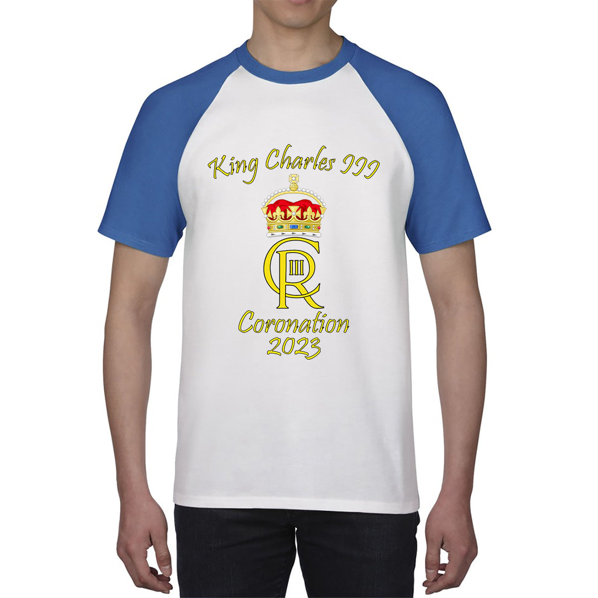 King Charles III Coronation 2023 Royal Crown Royal Cypher God Save The King Union Jack Baseball T Shirt