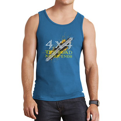 4x4 The Road Never Ends Tank Top