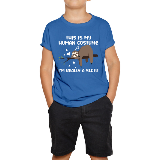 This Is My Human Costume I Am Really A Sloth Funny T Shirt